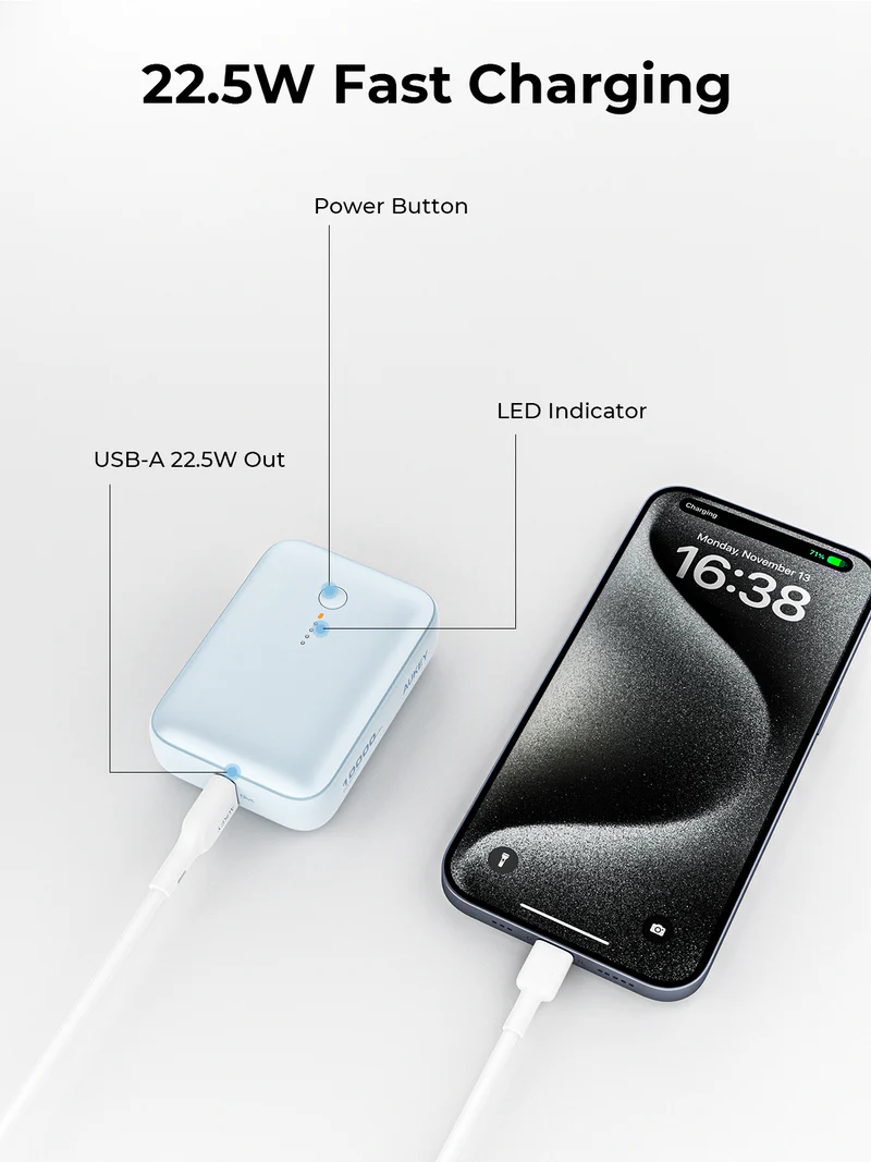  AUKEY Spark Mini 10000 Compact Fast Charging Power Bank